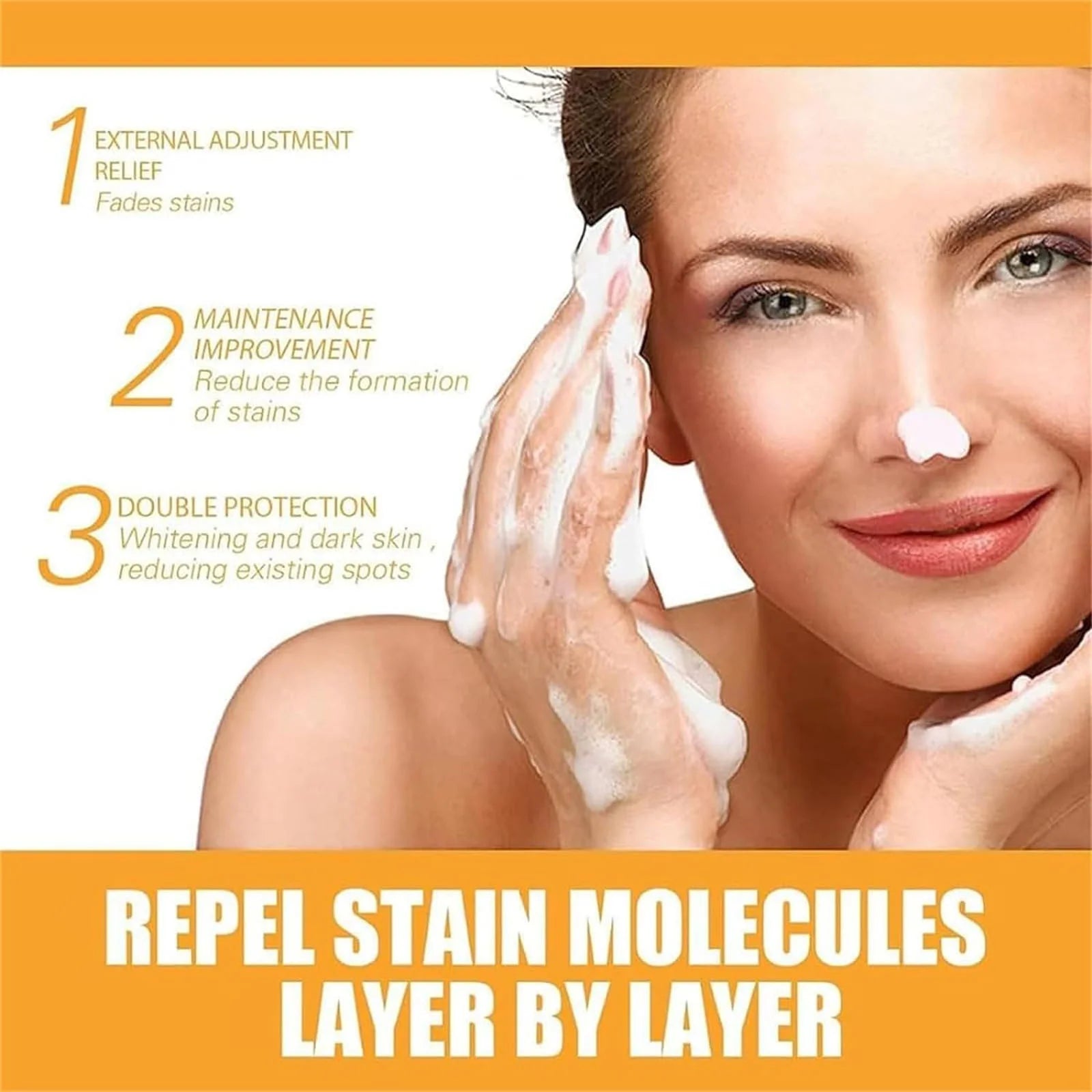 Gzwccvsn 3PCS Turmeric Soap Bar, Organic Turmeric Soap for Dark Spots & Acne, for Hyperpigmentation, Smooth Skin, All Natural Turmeric Soap Bar, Deep Cleansing Turmeric Soap