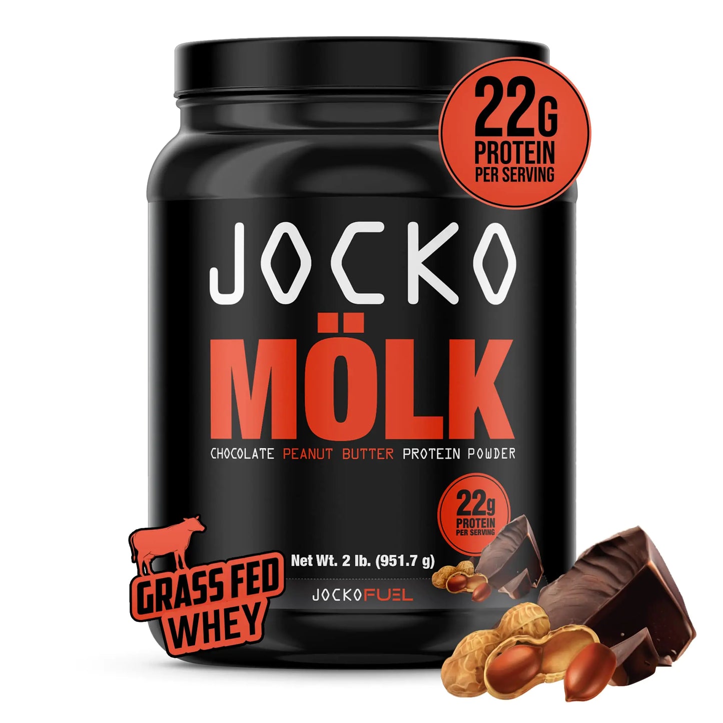 Jocko Mölk Whey Protein Powder (Chocolate Peanut Butter)