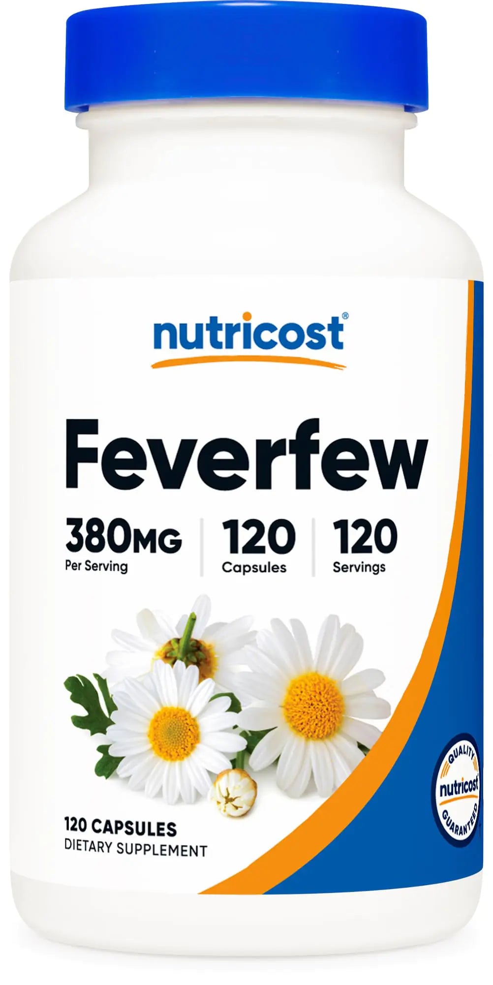 Nutricost Feverfew Capsules 380mg 120 Capsules Vegetarian Friendly Non-GMO & Gluten Free