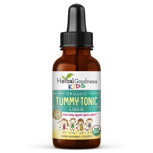 Kids Tummy Support Tonic Liquid Extract Tasty Digestive System Support Supplement for Kids -1oz - Herbal Goodness
